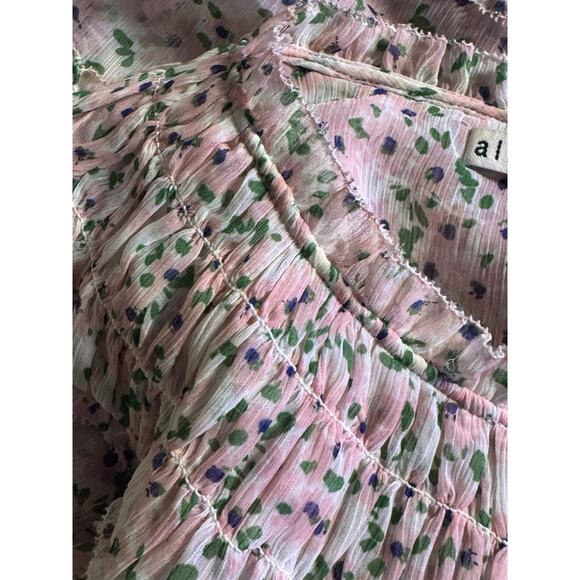 Alice + Olivia Margery | Sheer Ruffle | Boho Prarie | Romantic | Worn Once | L - Picture 4 of 16